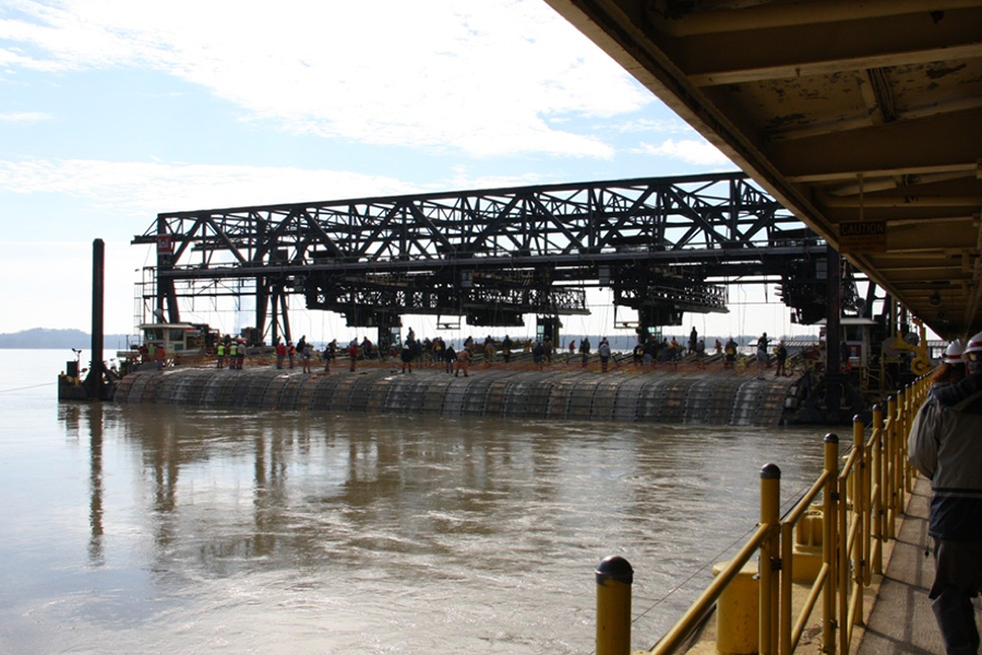 NREC has been awarded a contract to continue efforts with the U.S. Army Corps of Engineers to modernize the mat sinking operations that occur on the Mississippi River.